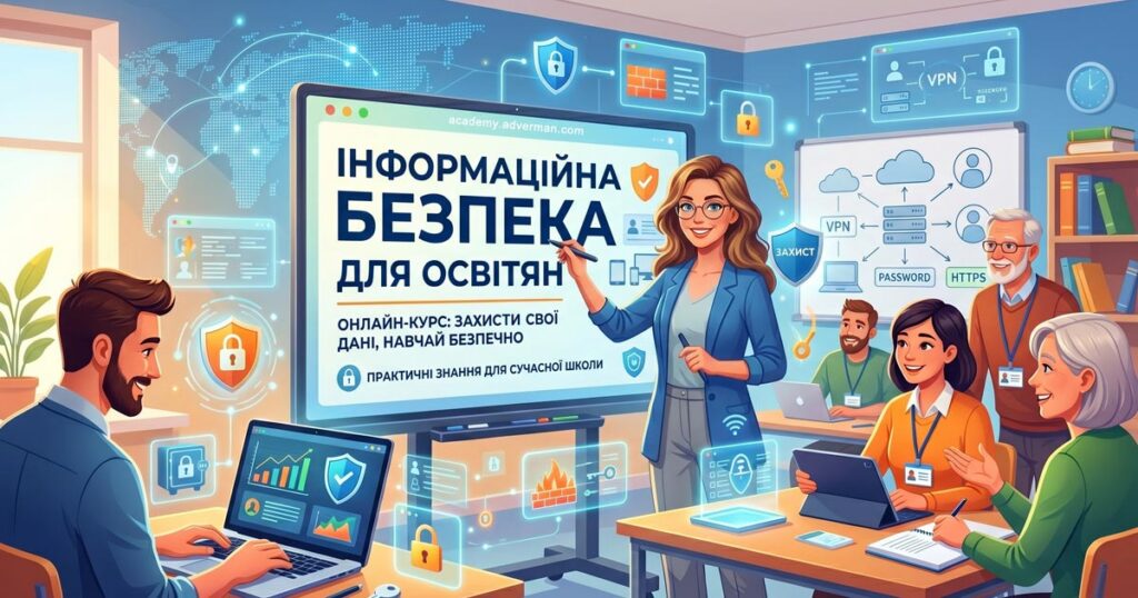 Інформаційна безпека для освітян – курс підвищення кваліфікації